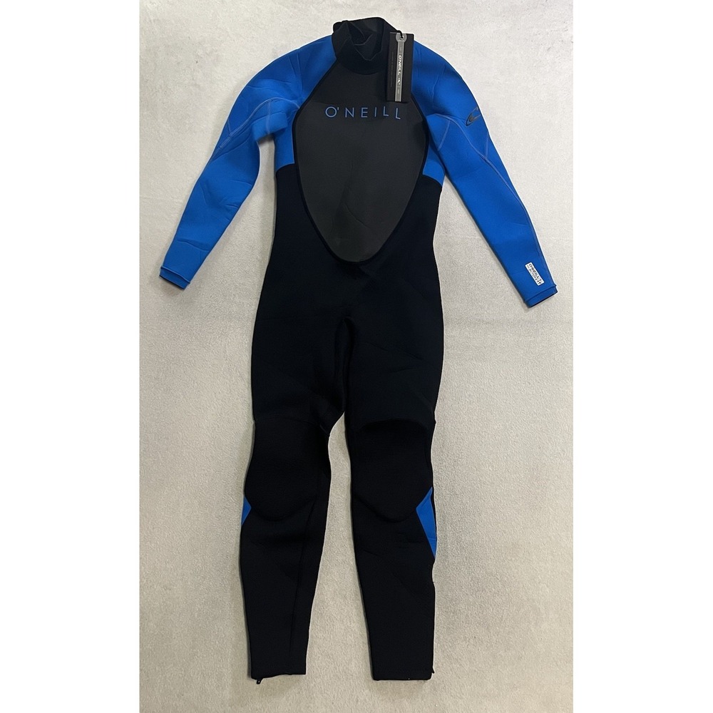 O'Neill Youth Reactor-2 3/2mm Full Wetsuit Size 14 Black Ocean Back Zip NWT